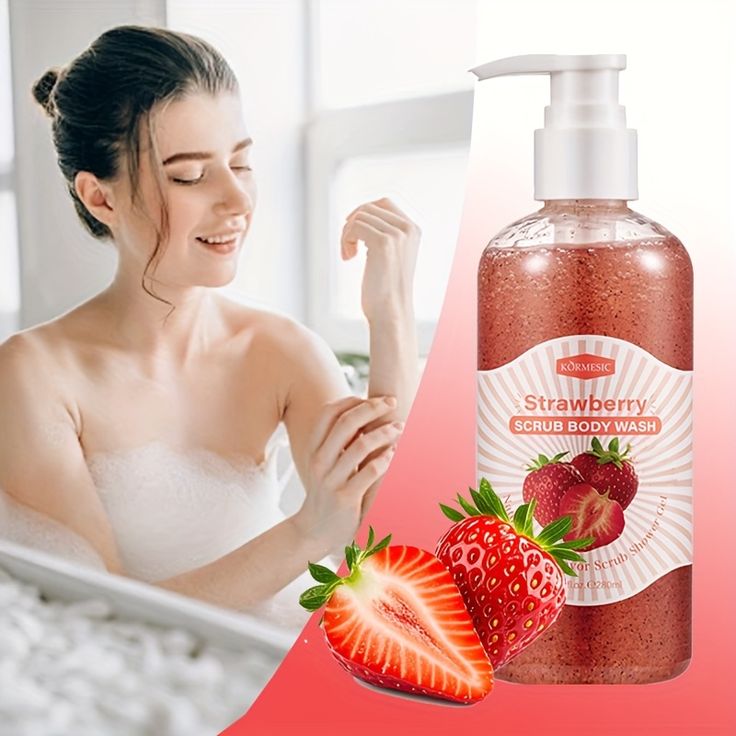 Solimo Body Scrub, Strawberry, 300gms - Image 4